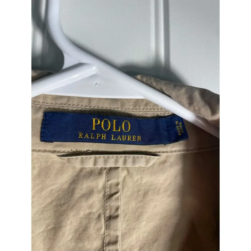 POLO RALPH LAUREN-Men Cotton Blazer-Goldish/Tan Color 48L